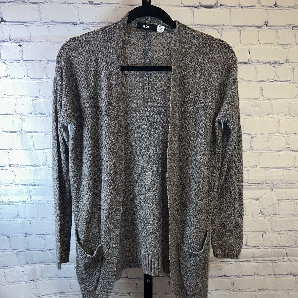 BDG Heather Gray Knit Cardigan Sz XS